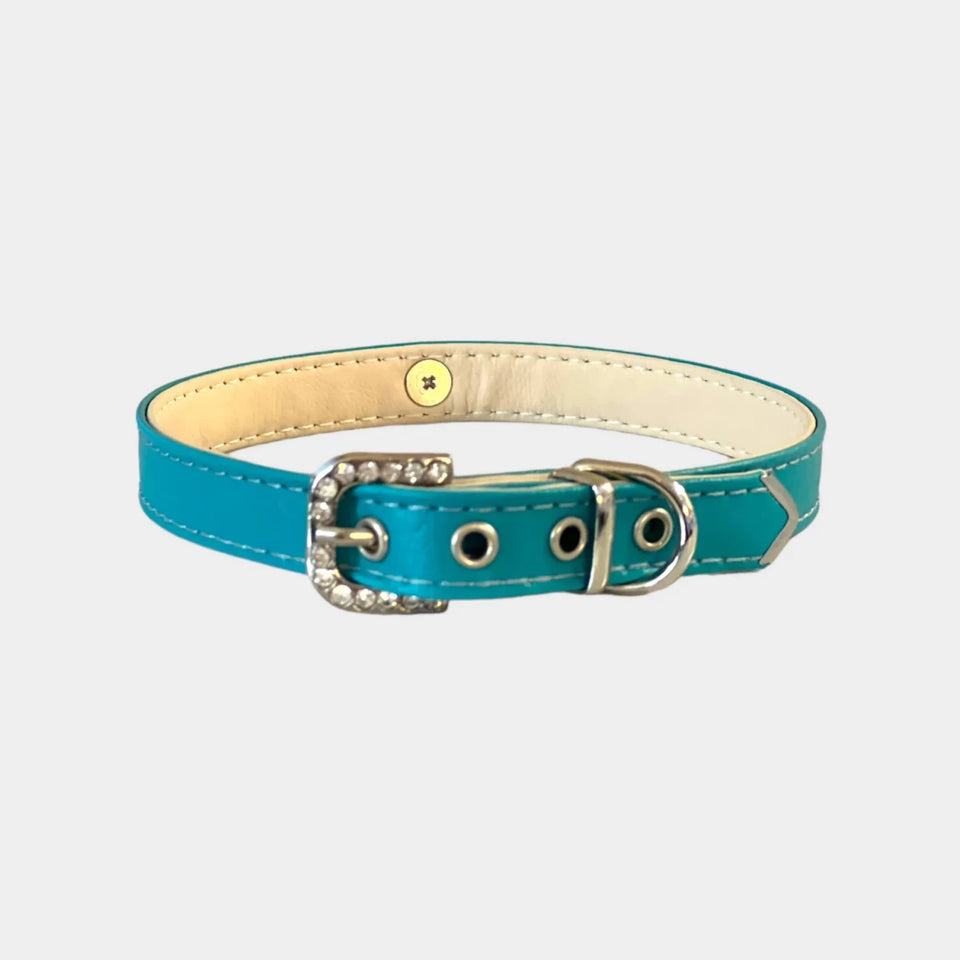 Rhinestone Heart Sniffany Dog Collar - Pets Perfect