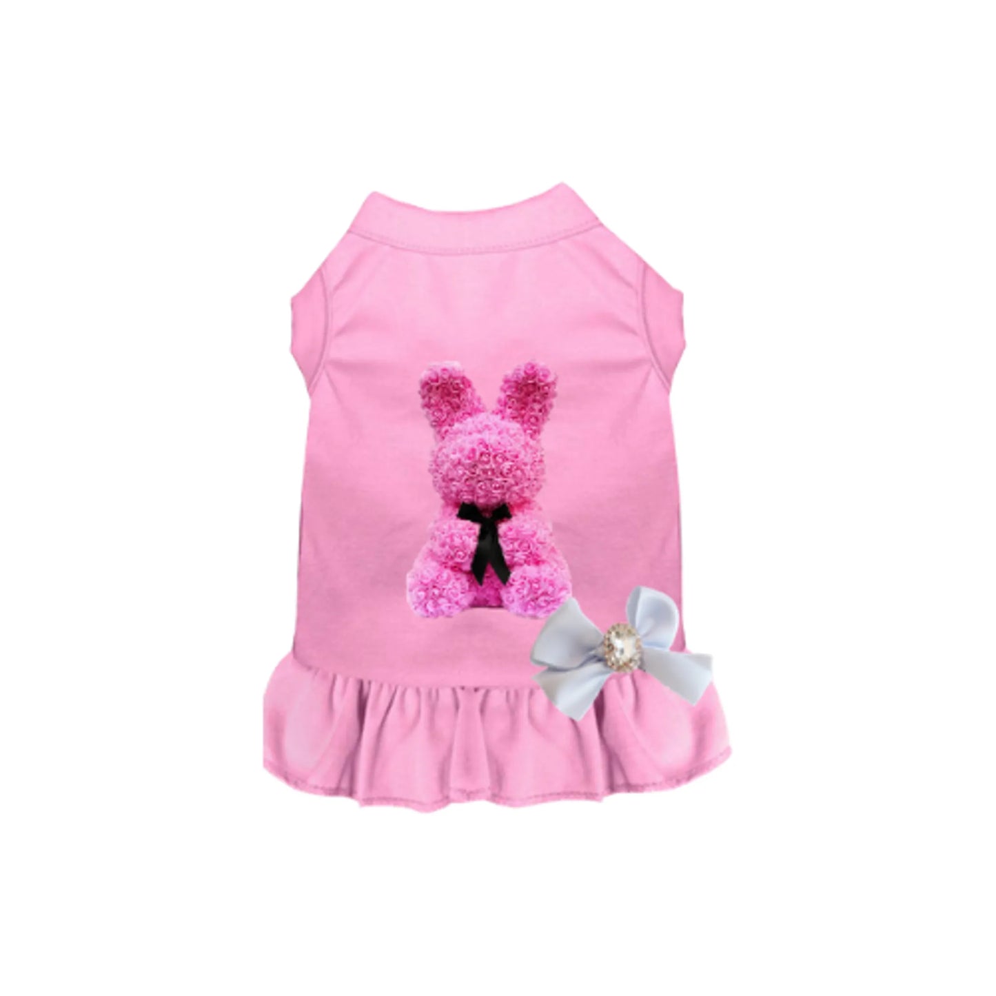 Bark Fifth Avenue Rose Bunny Loves Me Dog Dress & Tee