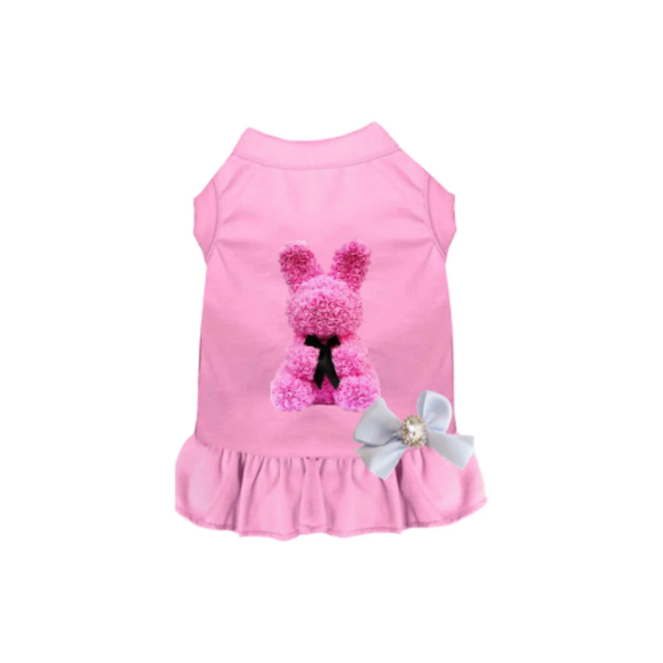 Bark Fifth Avenue Rose Bunny Loves Me Dog Dress & Tee - Pets Perfect