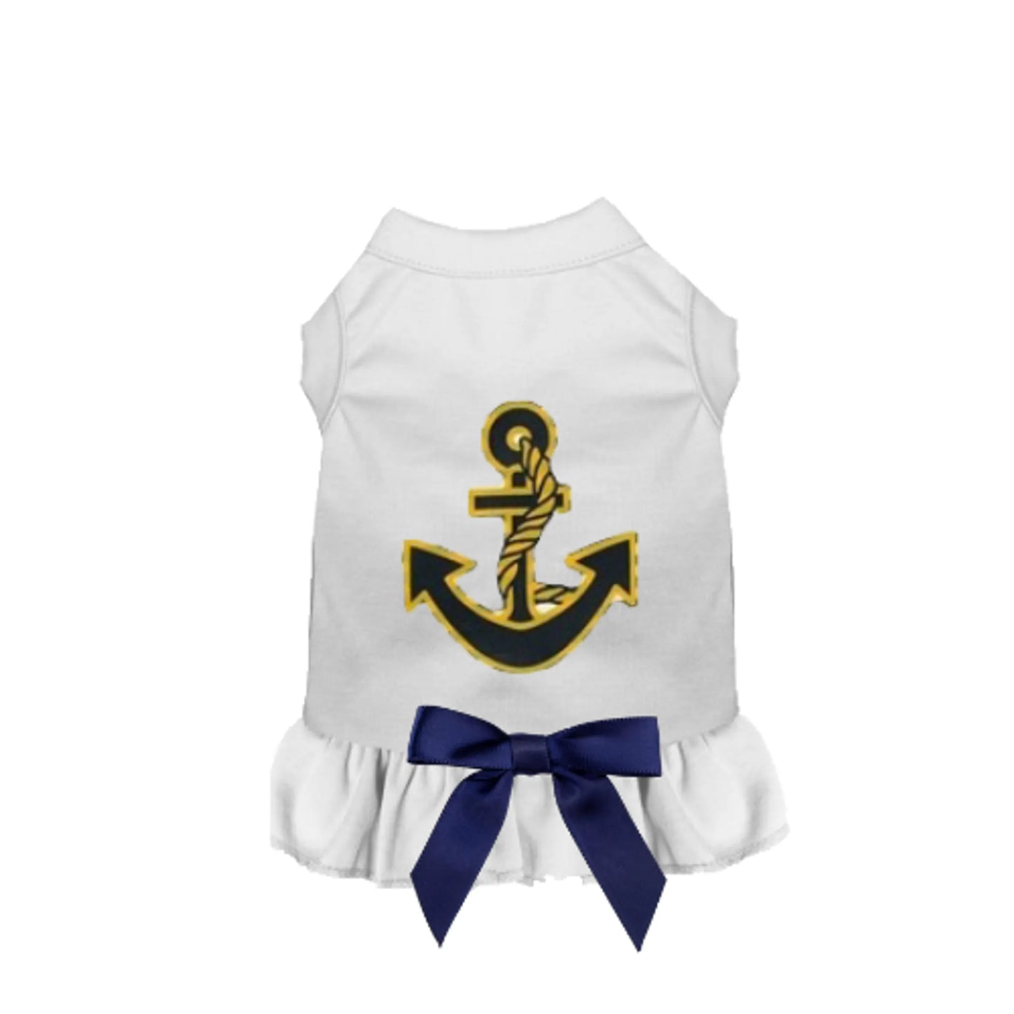 Sailor Girl Dog Dress by Bark Fifth Avenue - Nautical Dog Tank Dress