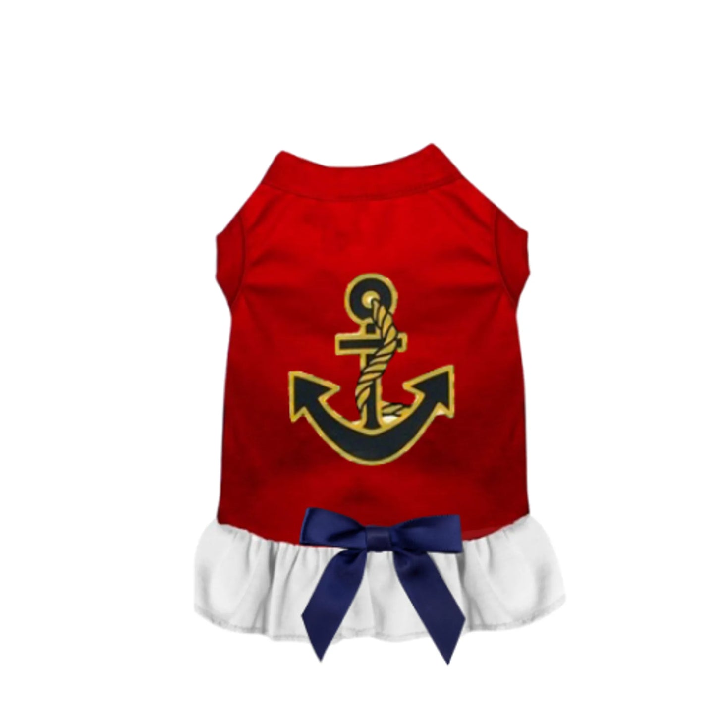 Sailor Girl Dog Dress by Bark Fifth Avenue - Nautical Dog Tank Dress
