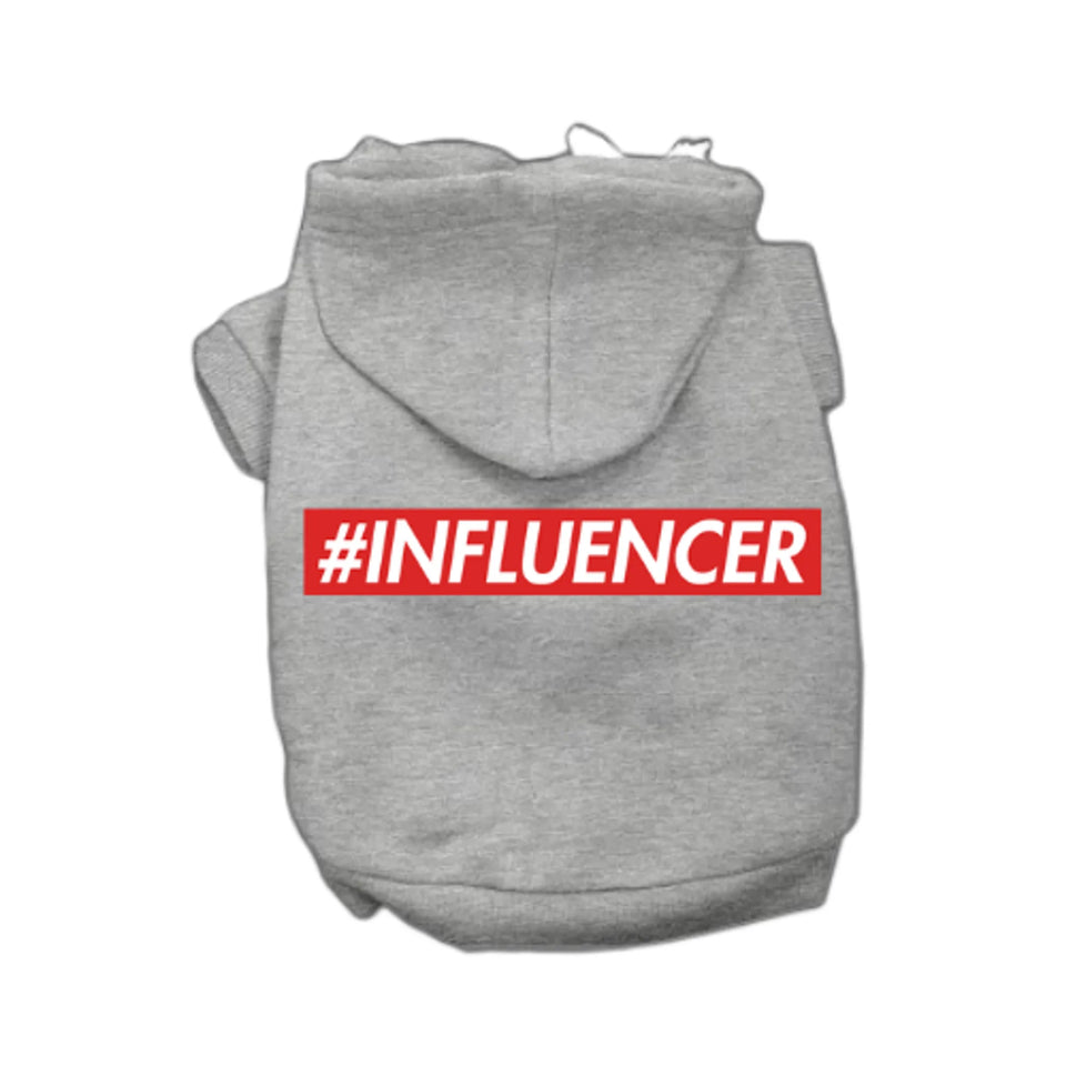 #INFLUENCER Dog Tee, Dress and Hoodie by Bark Fifth Avenue, Grey/MEDIUM, view 32