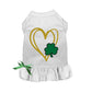 Bark Fifth Avenue Shamrock Heart Dog Dress & Tee