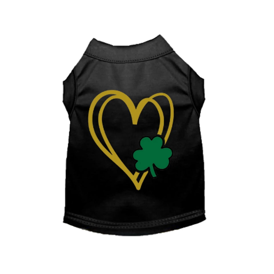 Bark Fifth Avenue Shamrock Heart Dog Dress & Tee - Pets Perfect