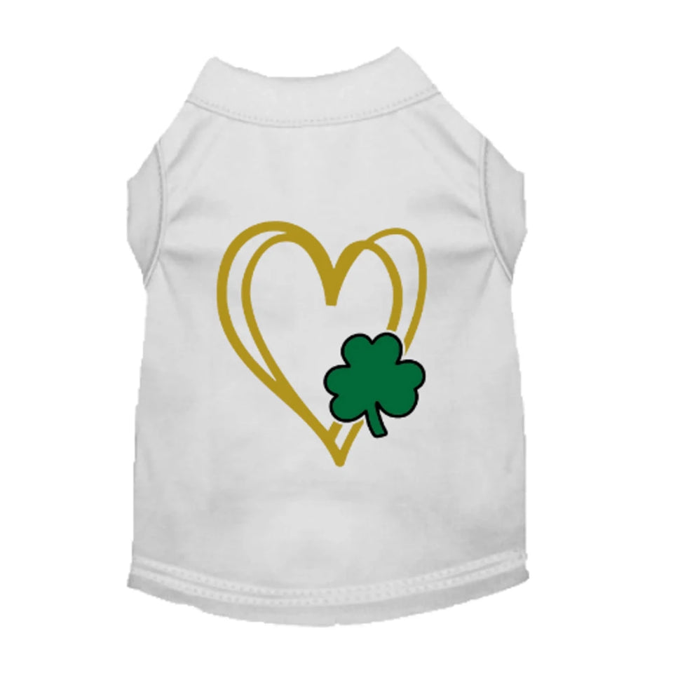 Bark Fifth Avenue Shamrock Heart Dog Dress & Tee - Pets Perfect