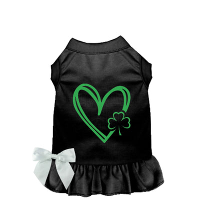 Bark Fifth Avenue Shamrocks & Hearts Dog Dress & Tee