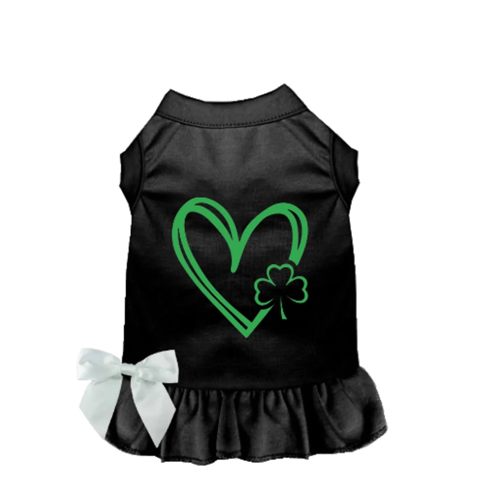 Bark Fifth Avenue Shamrocks & Hearts Dog Dress & Tee - Pets Perfect