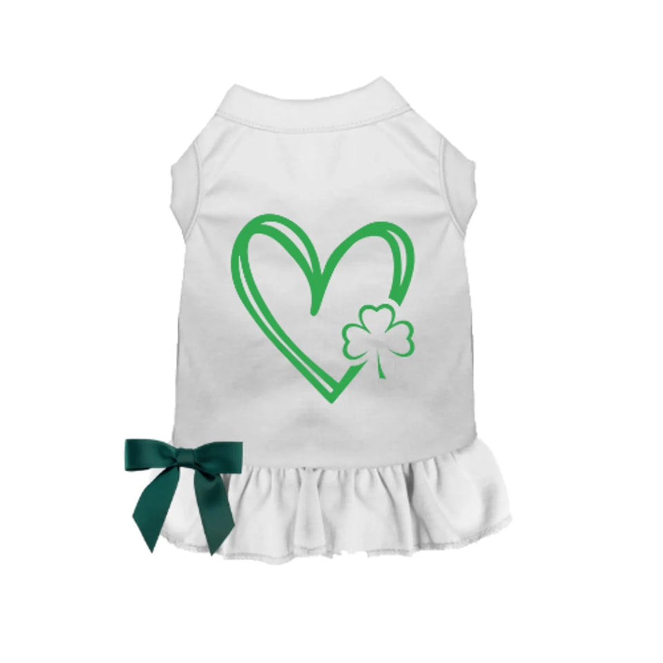 Bark Fifth Avenue Shamrocks & Hearts Dog Dress & Tee - Pets Perfect
