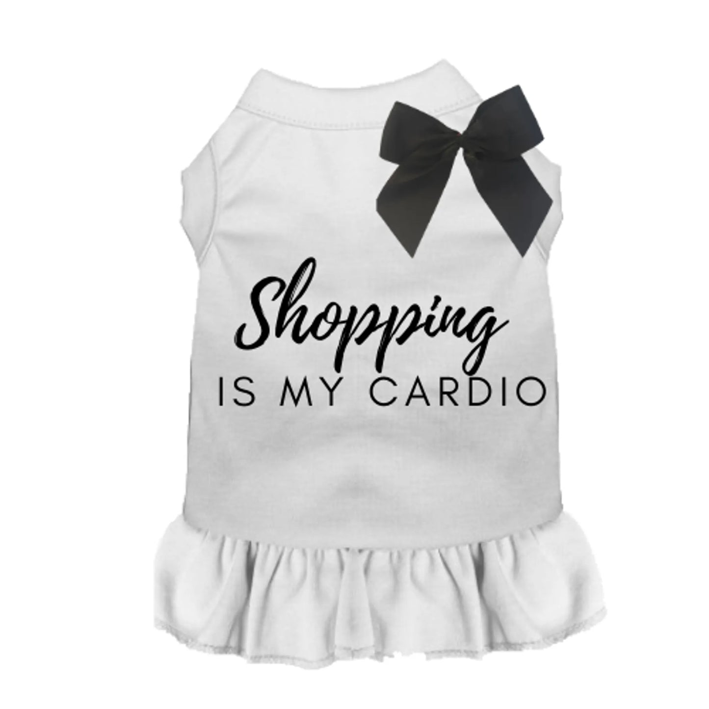 Shopping is My Cardio Dog Tee and Dress by Bark Fifth Avenue