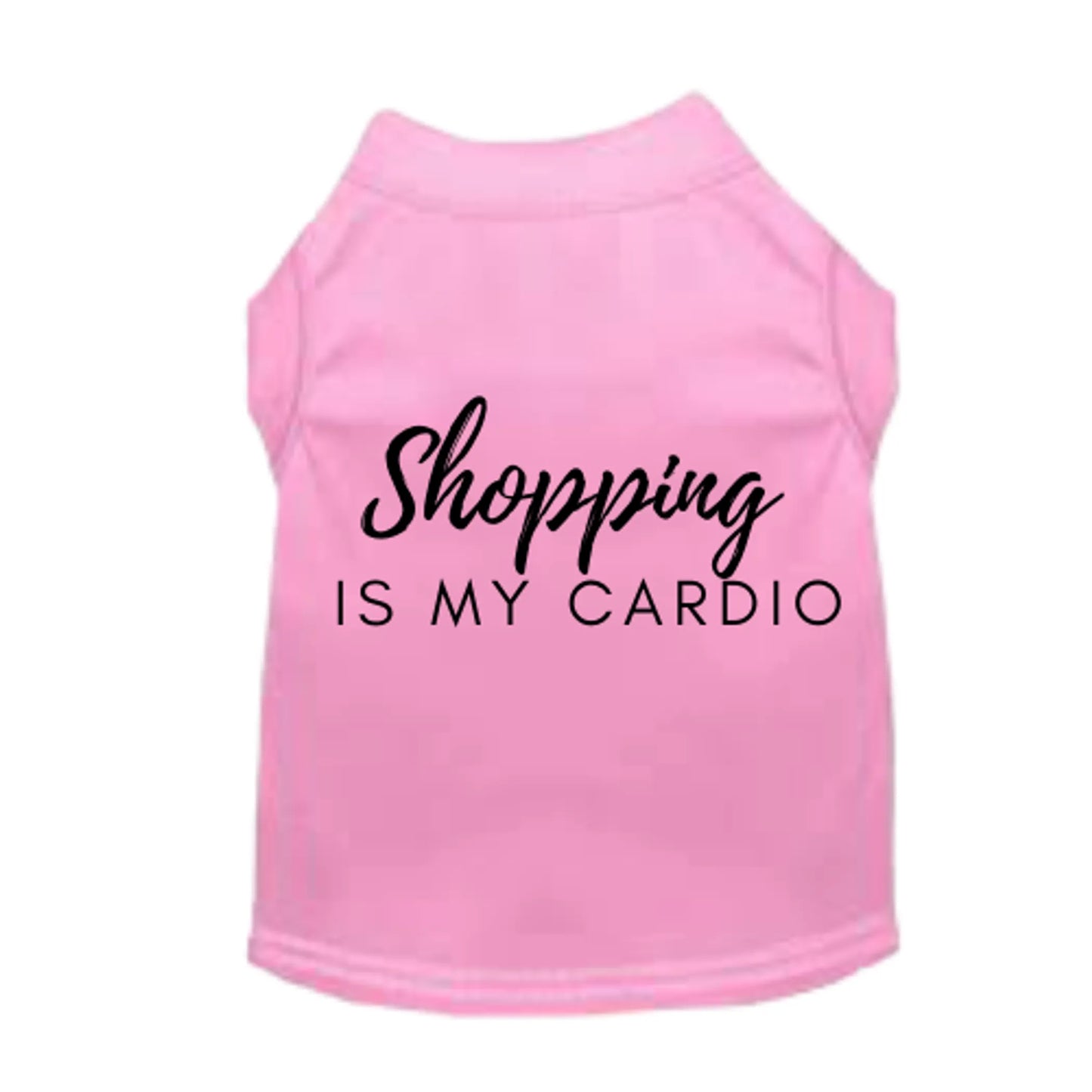Shopping is My Cardio Dog Tee and Dress by Bark Fifth Avenue