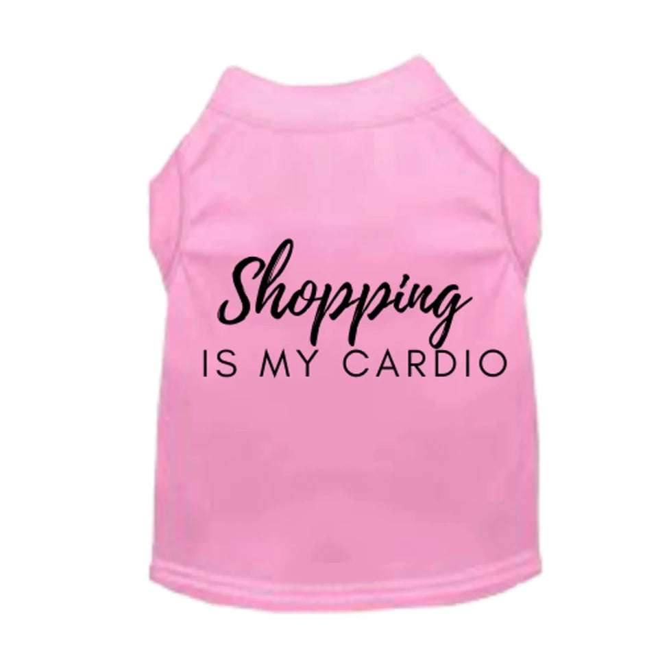 Shopping is My Cardio Dog Tee and Dress by Bark Fifth Avenue - Pets Perfect