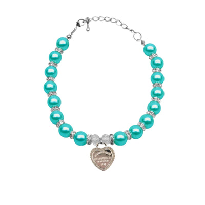 Single Row Pearl Sniffany Dog Necklace - Pets Perfect