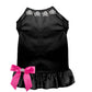 Skull Studded Dog Dress - Studded Skull Button Collar with Ruffle Hem