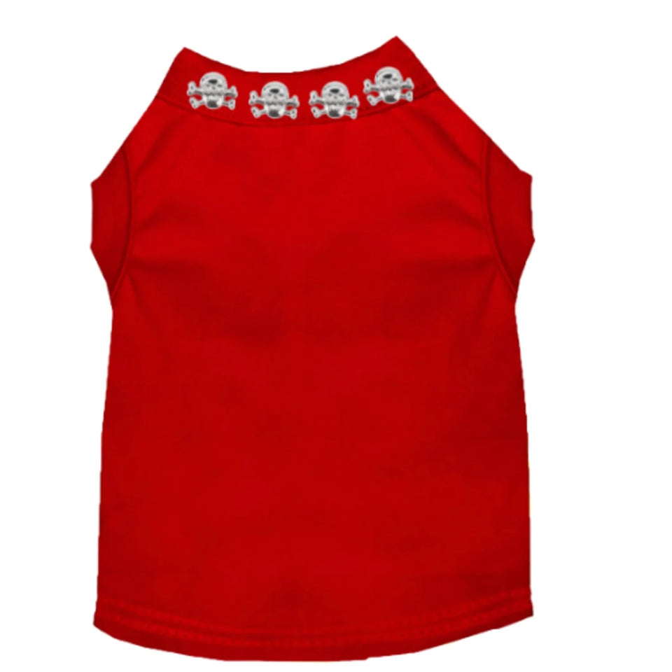 Skull Studded Tee by Bark Fifth Avenue - Halloween Dog Shirt - Pets Perfect