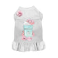 Sniffany and Coffee Dog Dress by Bark Fifth Avenue - Designer Ruffle Dog Dress