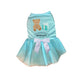 Sniffany Bear Tutu Dog Dress - Ruffled Mesh Skirt with Teddy Bear Detail