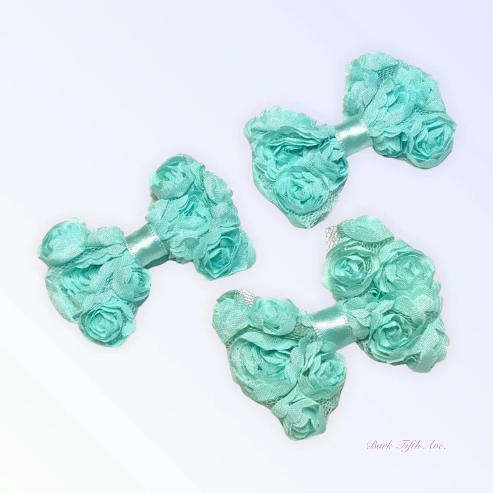 Sniffany Chiffon Bow by Bark Fifth Avenue - Dog Hair Bow Accessory - Pets Perfect