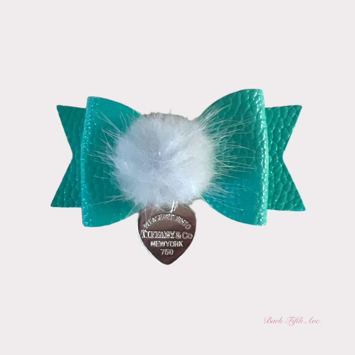 Sniffany Pom-Pom Hair Bows - Vegan Leather Dog Hair Accessories
