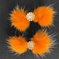 Snowflake Pom Pom Hair Barrettes - Dog Hair Clips by Bark Fifth Avenue
