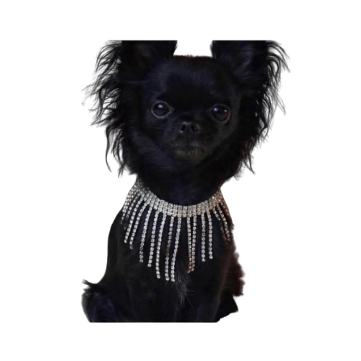 Dog Sparkle Necklace - Rhinestone Pet Collar Accessory for Small to Large Dogs