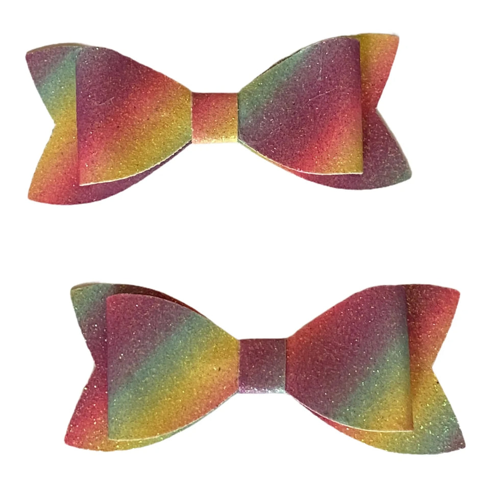 Sparkle with Pride Dog Hair Bows by Bark Fifth Avenue - Pets Perfect