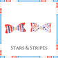 Bark Fifth Avenue Stars & Stripes Patriotic Dog Hair Clips - 4th of July Bow Set