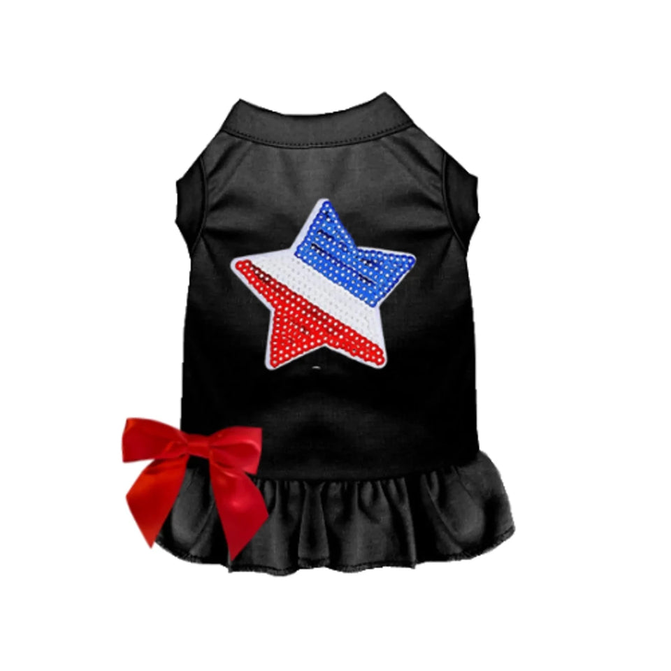 Stars, Stripes & Bows Dog Shirt and Dress by Bark Fifth Avenue - Pets Perfect