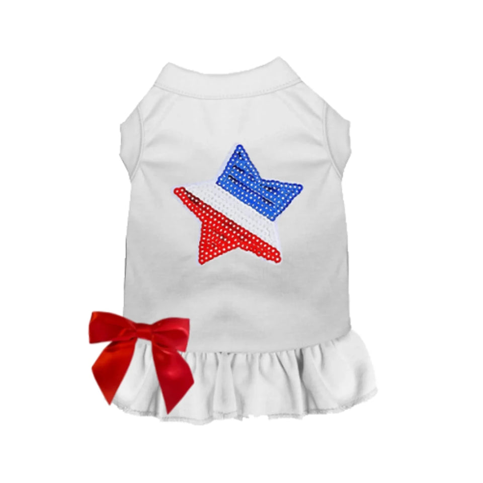 Stars, Stripes & Bows Dog Shirt and Dress by Bark Fifth Avenue - Pets Perfect