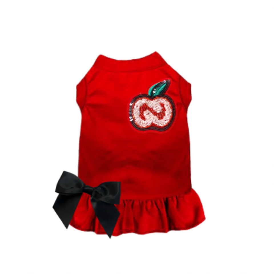 The Apple of My Eye - Crystal Beaded Dog Shirt & Dress by Bark Fifth Avenue - Pets Perfect