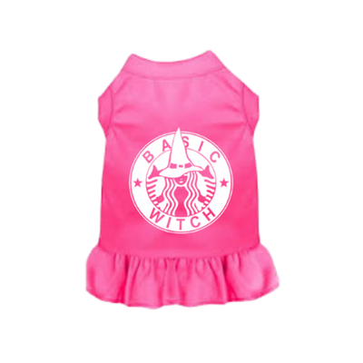 Basic Witch Dog Dress by Bark Fifth Avenue, Pink/X SMALL