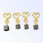 The Black Volcanic Diffuser Collar Charm