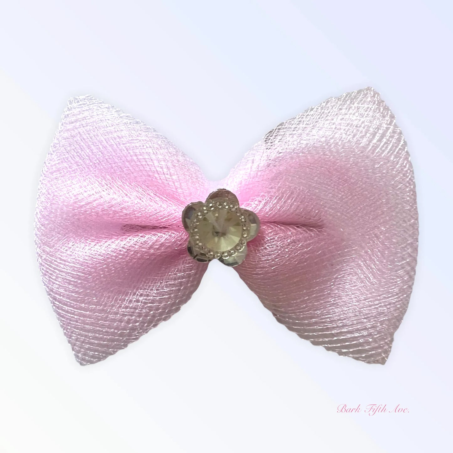 Tulle & Crystal Flower Dog Barrette by Bark Fifth Avenue
