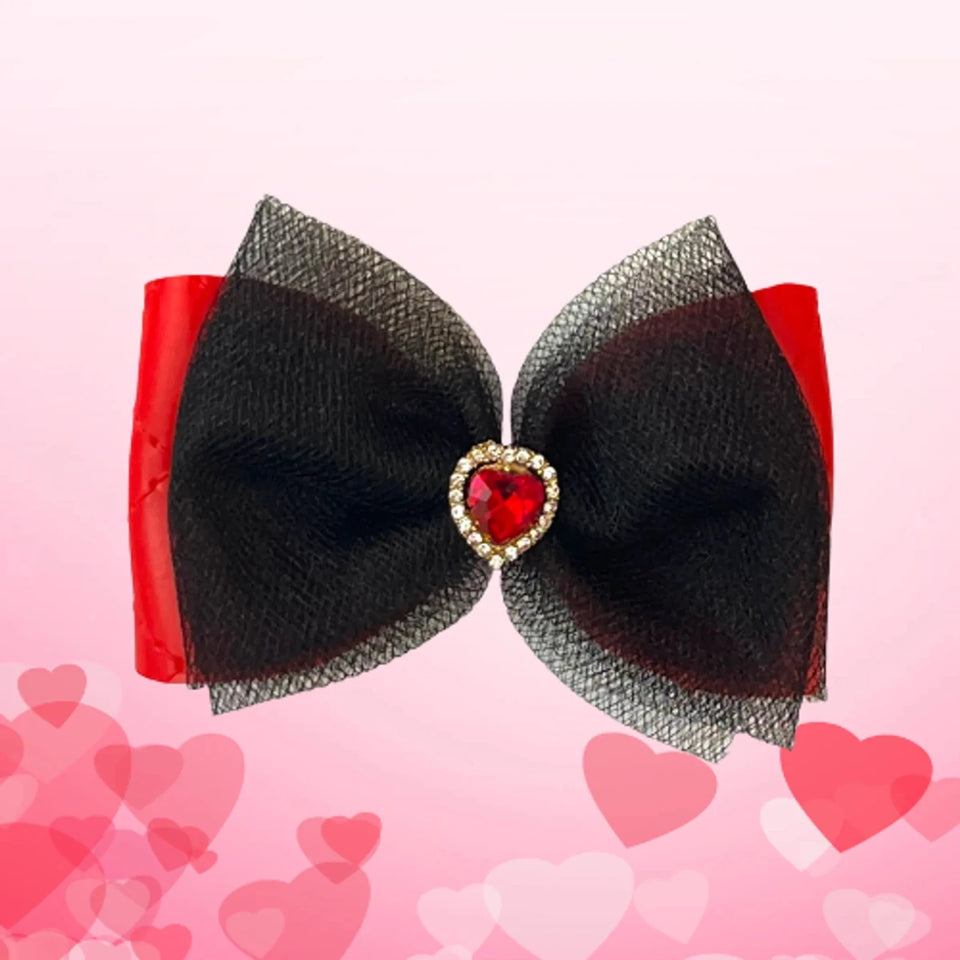 Tulle Heart Dog Hair Barrette - Pets Perfect