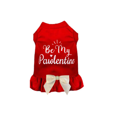 Be My Pawlentine Dog Dress and Shirt, X SMALL/1