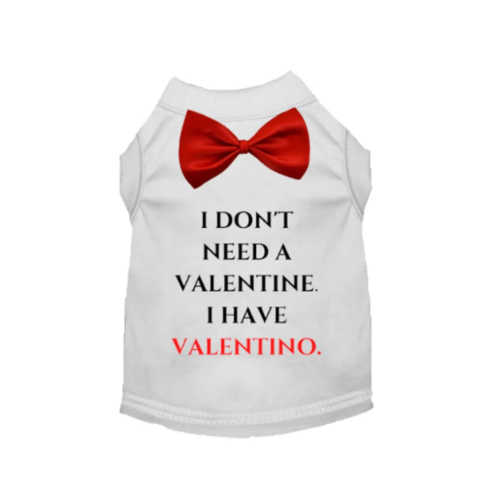 Valentine or Valentino Dog Tee and Dress by Bark Fifth Avenue - Pets Perfect