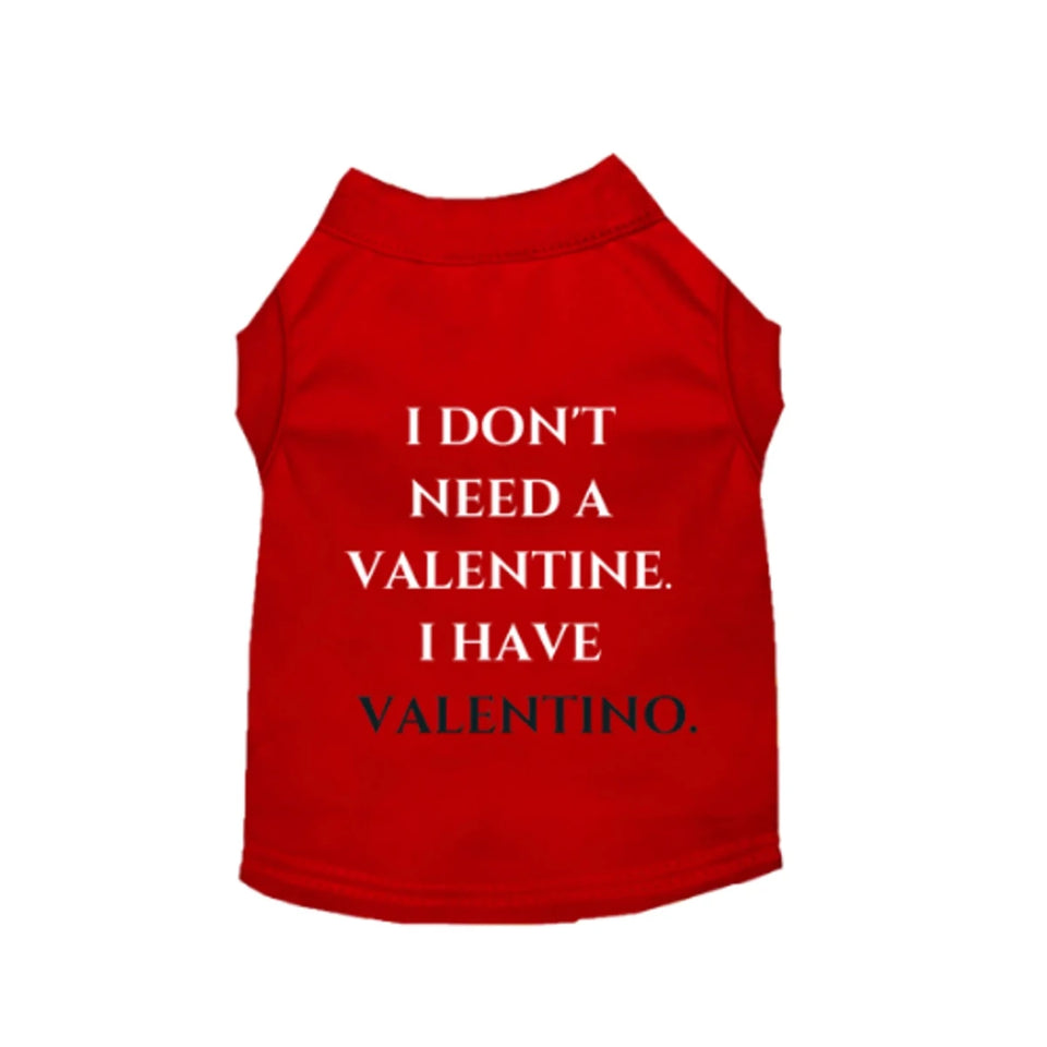 Valentine or Valentino Dog Tee and Dress by Bark Fifth Avenue - Pets Perfect