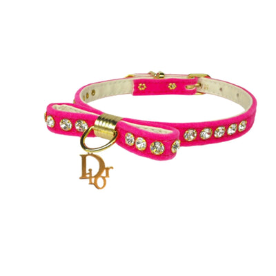 Velvet Dior Charm Dog Collar - Pets Perfect
