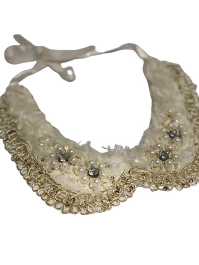 Vintage Pearl Flower Necklace - Pets Perfect