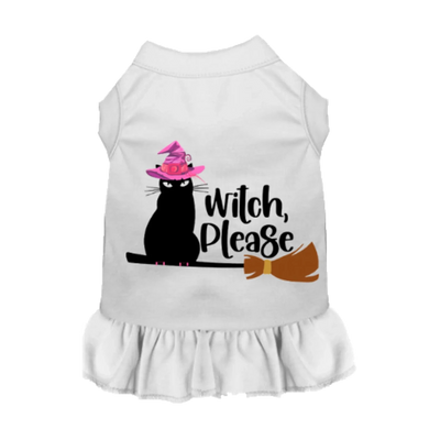 Witch Please Cat Dog Tee and Dress - Halloween Dog Apparel by Bark Fifth Avenue - Pets Perfect