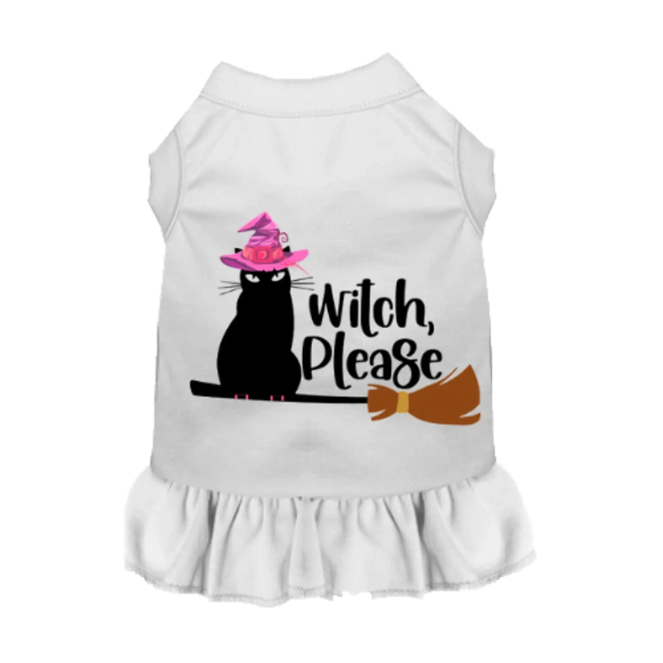 Witch Please Cat Dog Tee and Dress - Halloween Dog Apparel by Bark Fifth Avenue - Pets Perfect