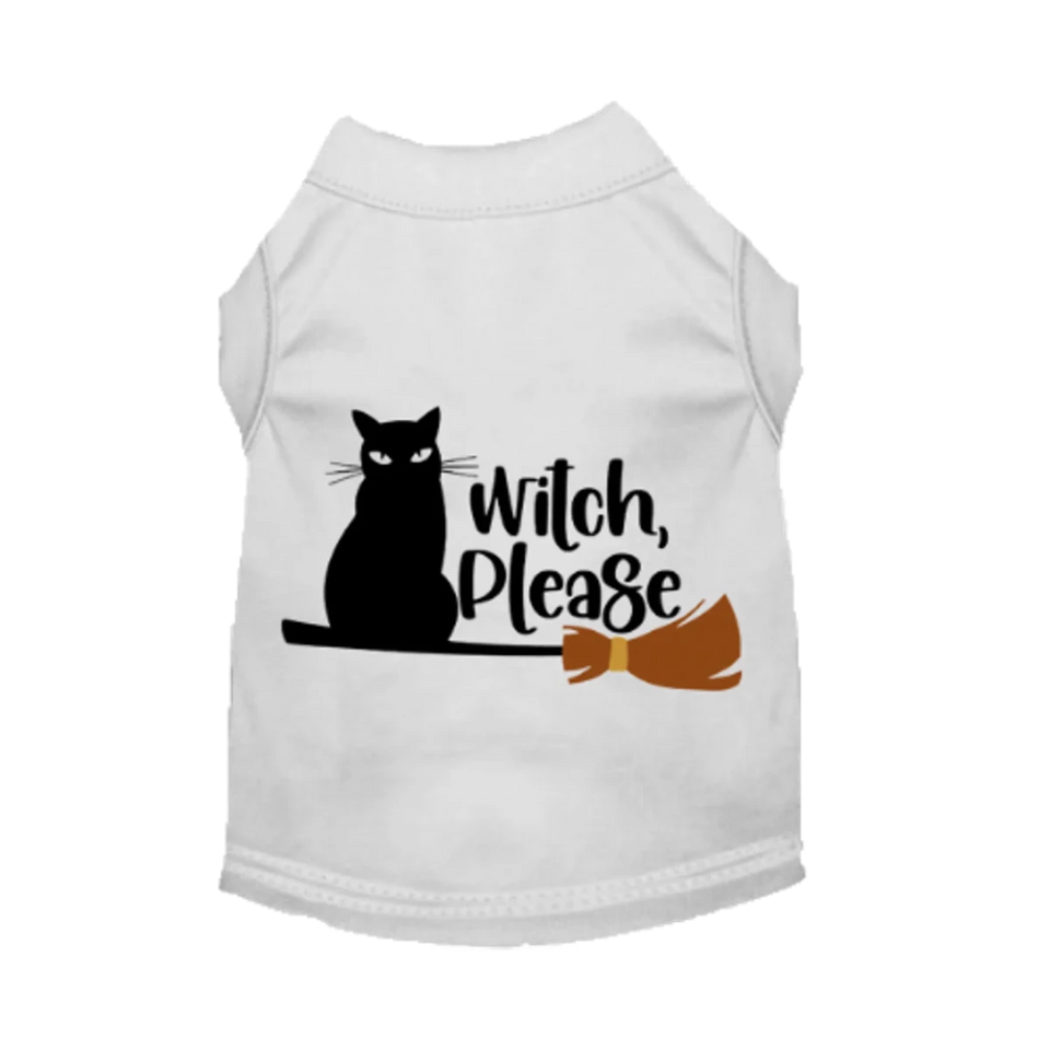 Witch Please Cat Dog Tee and Dress - Halloween Dog Apparel by Bark Fifth Avenue - Pets Perfect