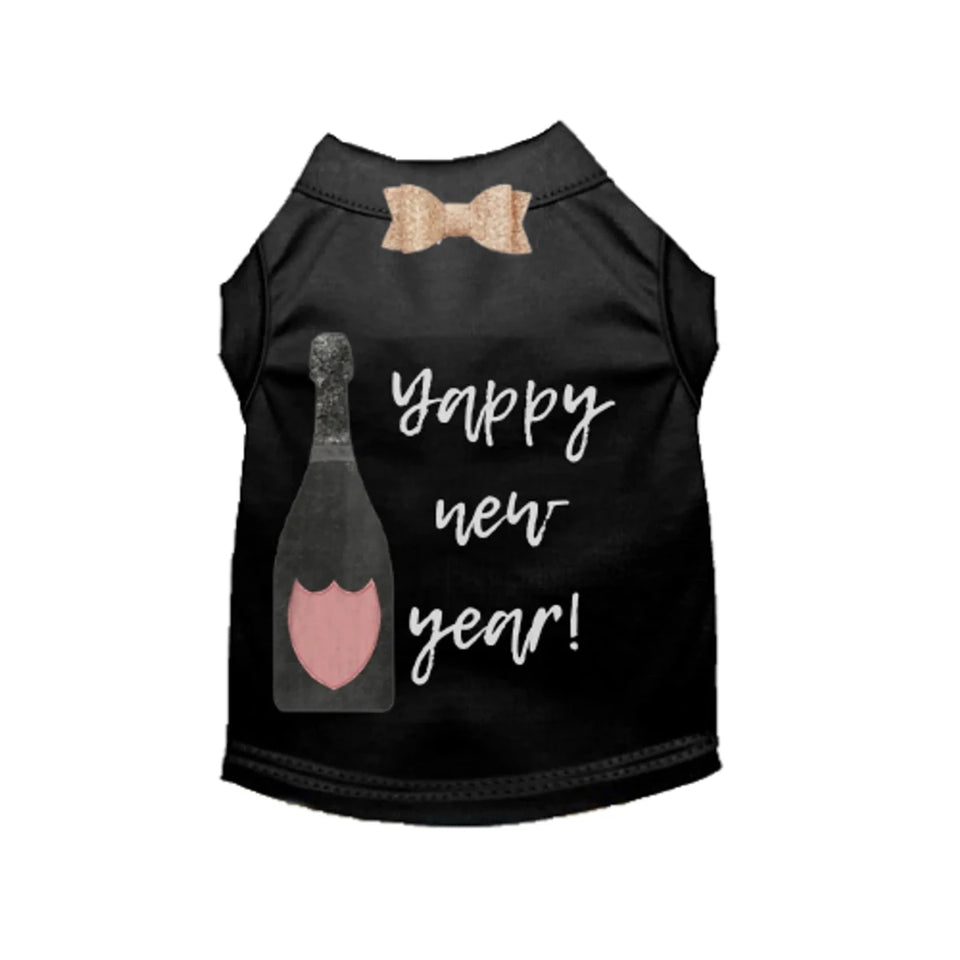 Yappy New Year Dog - New Year's Eve Dog Dress & Tee by Bark Fifth Avenue - Pets Perfect