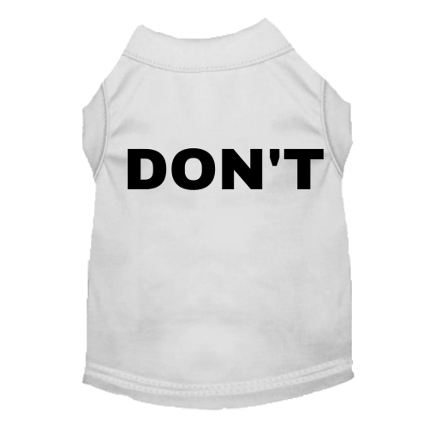 DON'T Dog Shirt & Dress - David Rose-Inspired Dog Apparel by Bark Fifth Avenue
