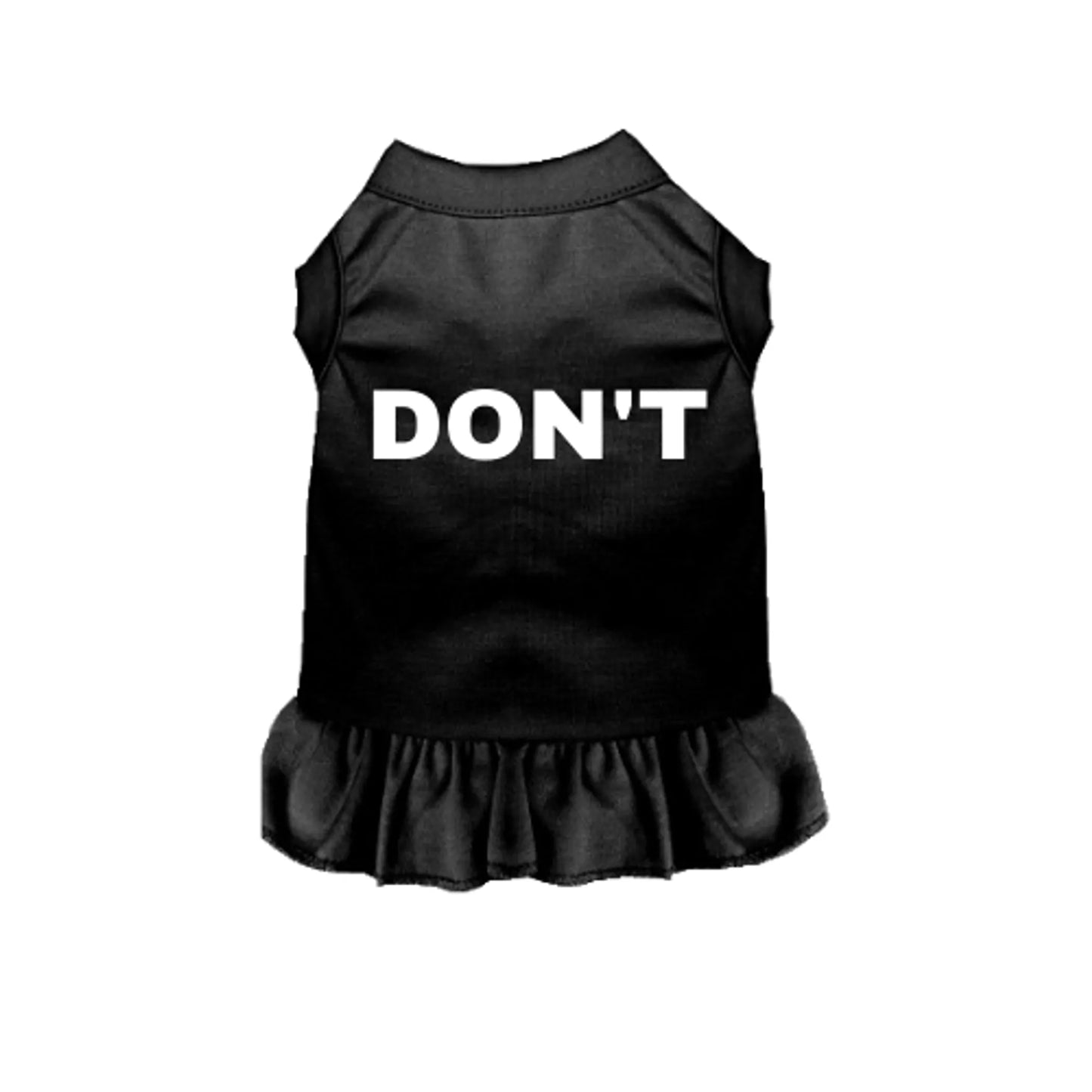 DON'T Dog Shirt & Dress - David Rose-Inspired Dog Apparel by Bark Fifth Avenue