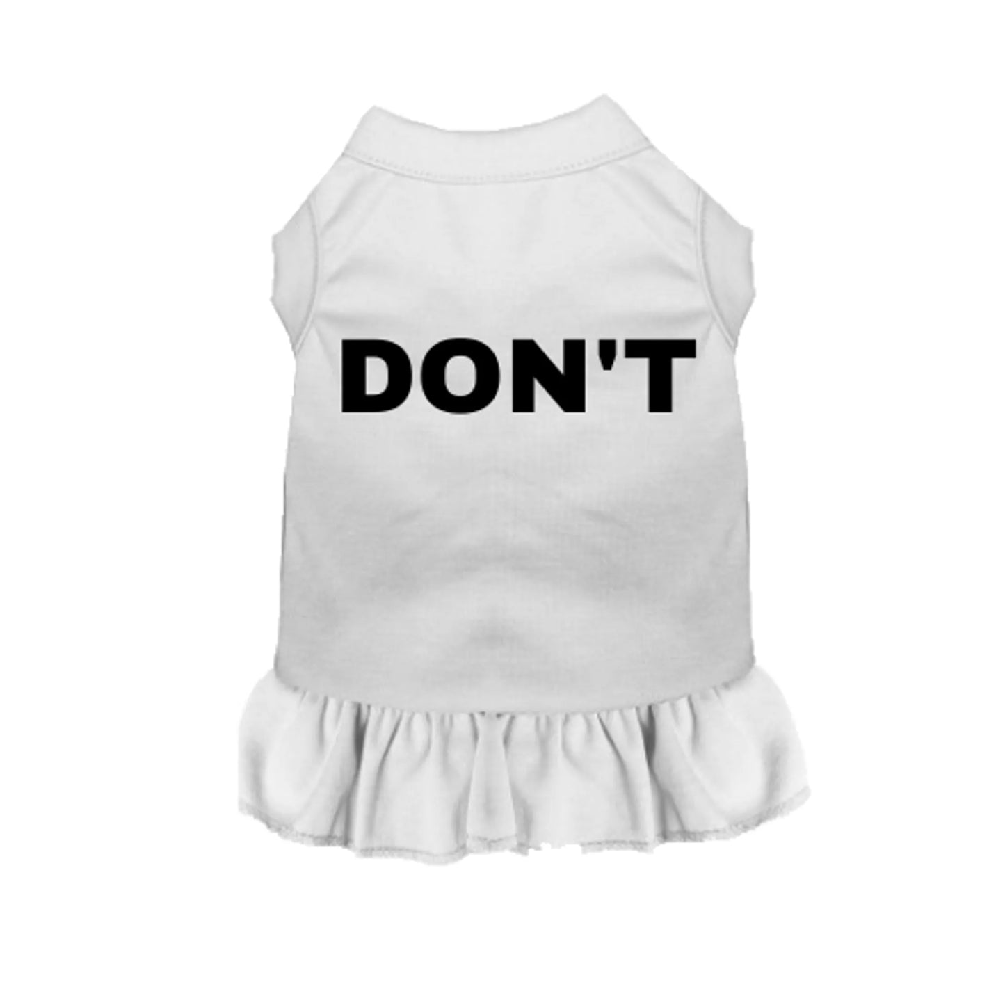 DON'T Dog Shirt & Dress - David Rose-Inspired Dog Apparel by Bark Fifth Avenue