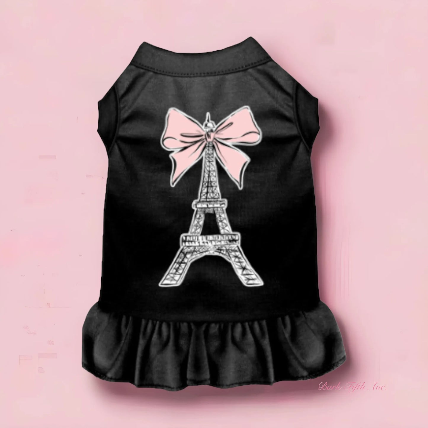 Eiffel Tower Bow Dog Dress by Bark Fifth Avenue