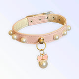 Beaded Pearls and Bow Collar