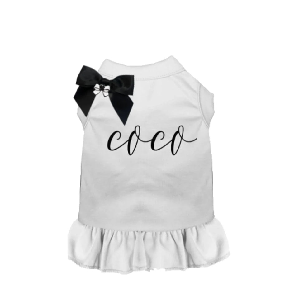 Fancy Coco Dog Dress - Sleeveless Ruffle Dog Dress by Bark Fifth Avenue - Pets Perfect