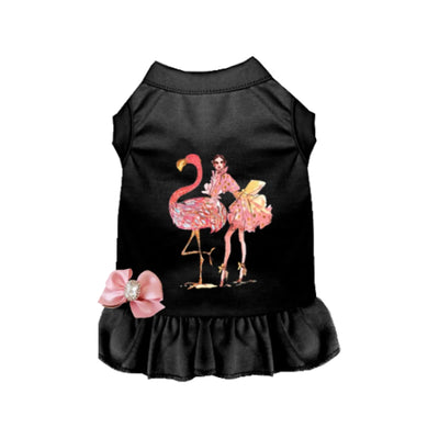 Fancy Flamingo Dog Dress - Designer-Inspired Summer Dog Apparel by Bark Fifth Avenue - Pets Perfect