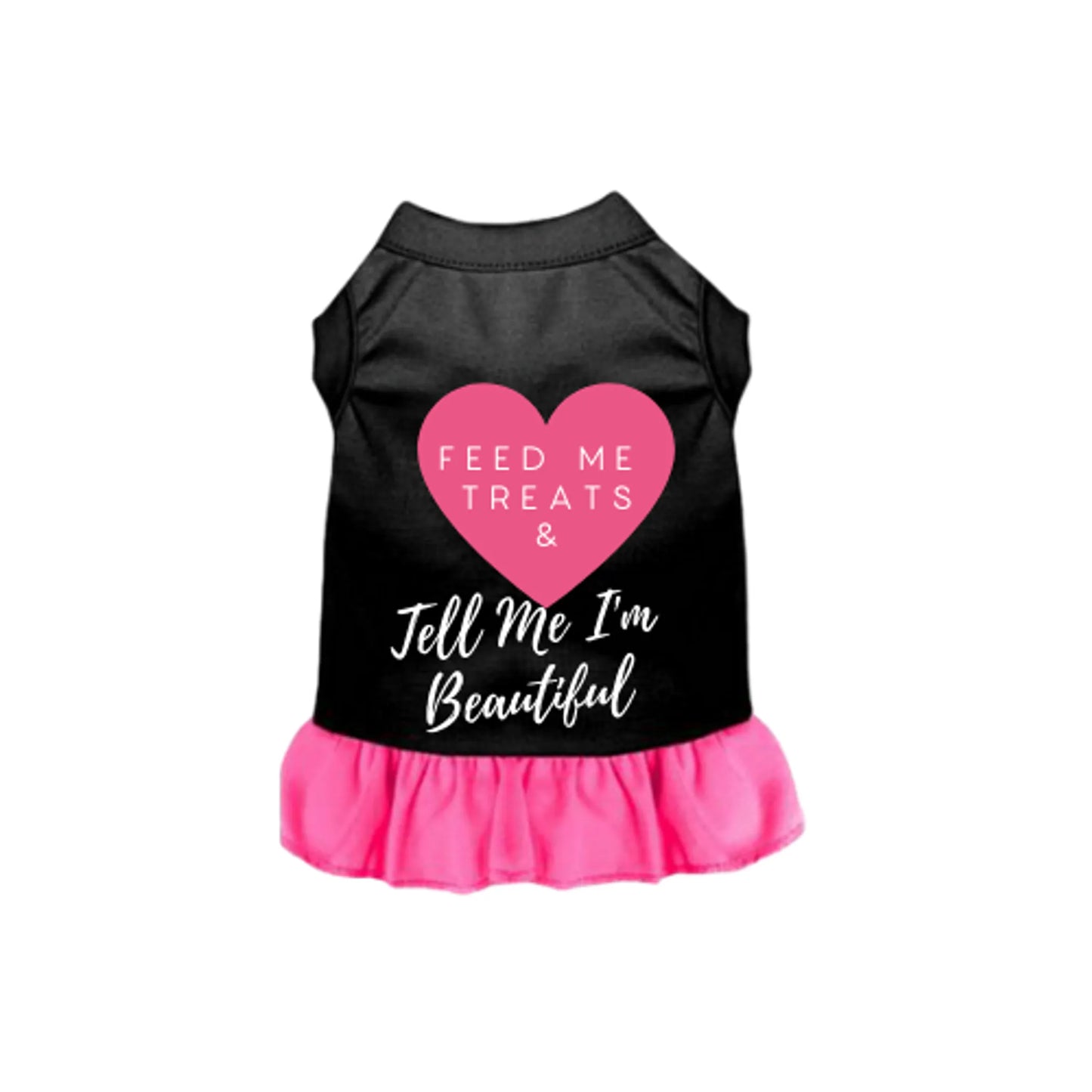 Feed Me Treats & Tell Me I'm Beautiful - Valentine's Day Dog Dress by Bark Fifth Avenue